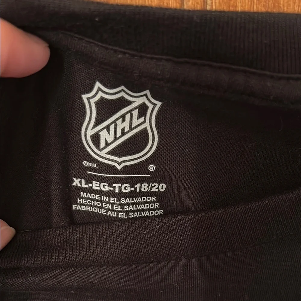 NHL Black and Yellow Short Sleeve Tee